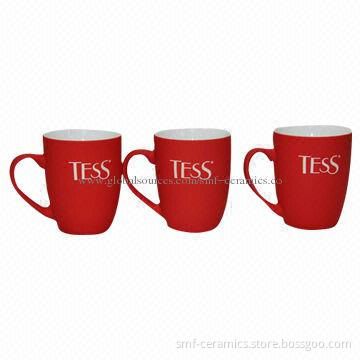 12oz Silicone Red Mugs with Reasonable Price, Customized Designs are Accepted